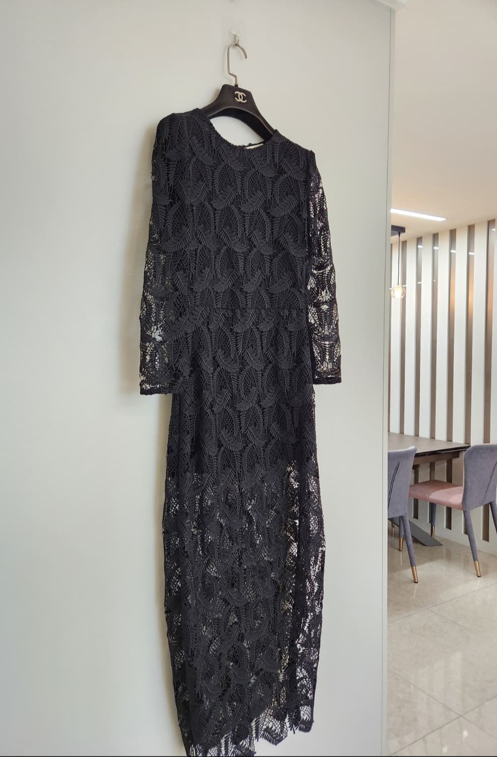 마쥬 레이스 백오픈 롱원피스 2사이즈 상품이미지8