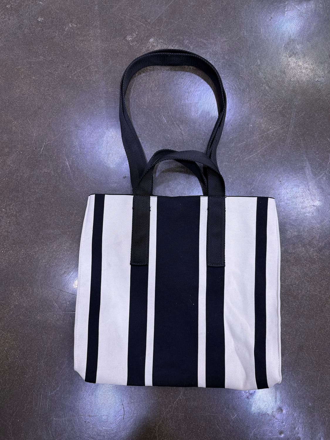 자라 패브릭 스트라이프 멀티컬러 토트백 상품이미지5