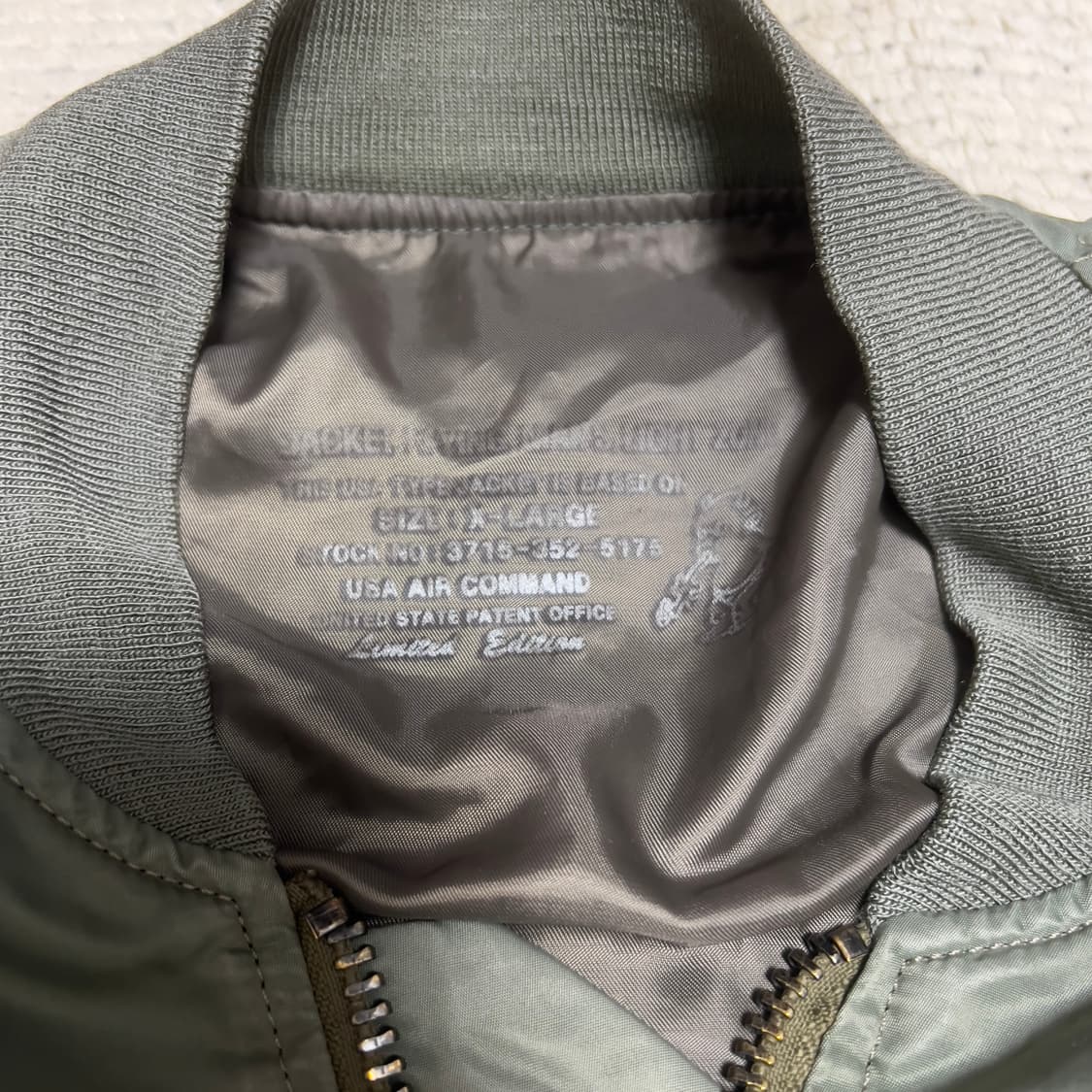 빈티지 테드맨 자수 라이트  ma-1 상품이미지5