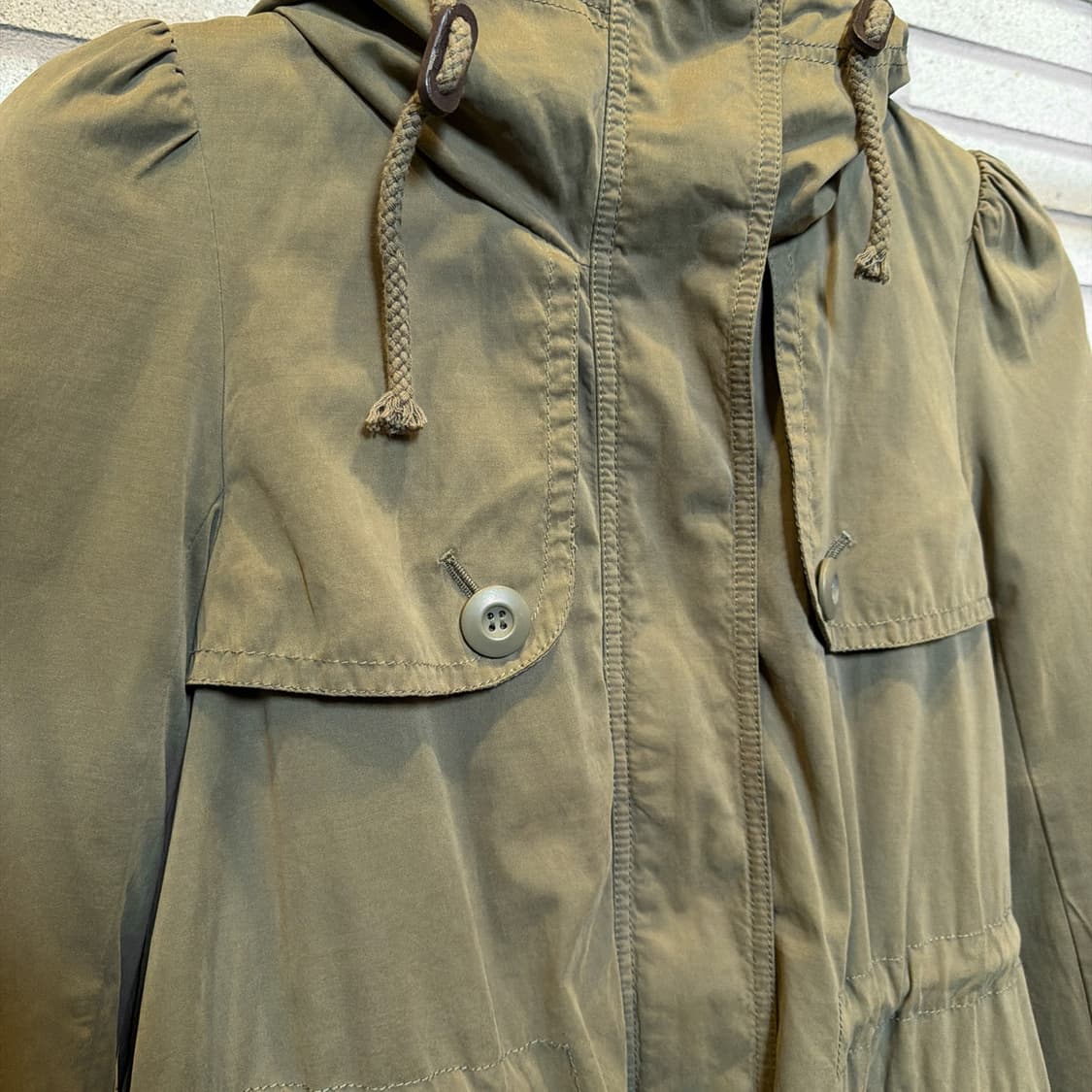 JPN VINTAGE 소프트 밀리터리 필드자켓 보아퍼 안감 탈부착 디테일 상품이미지6