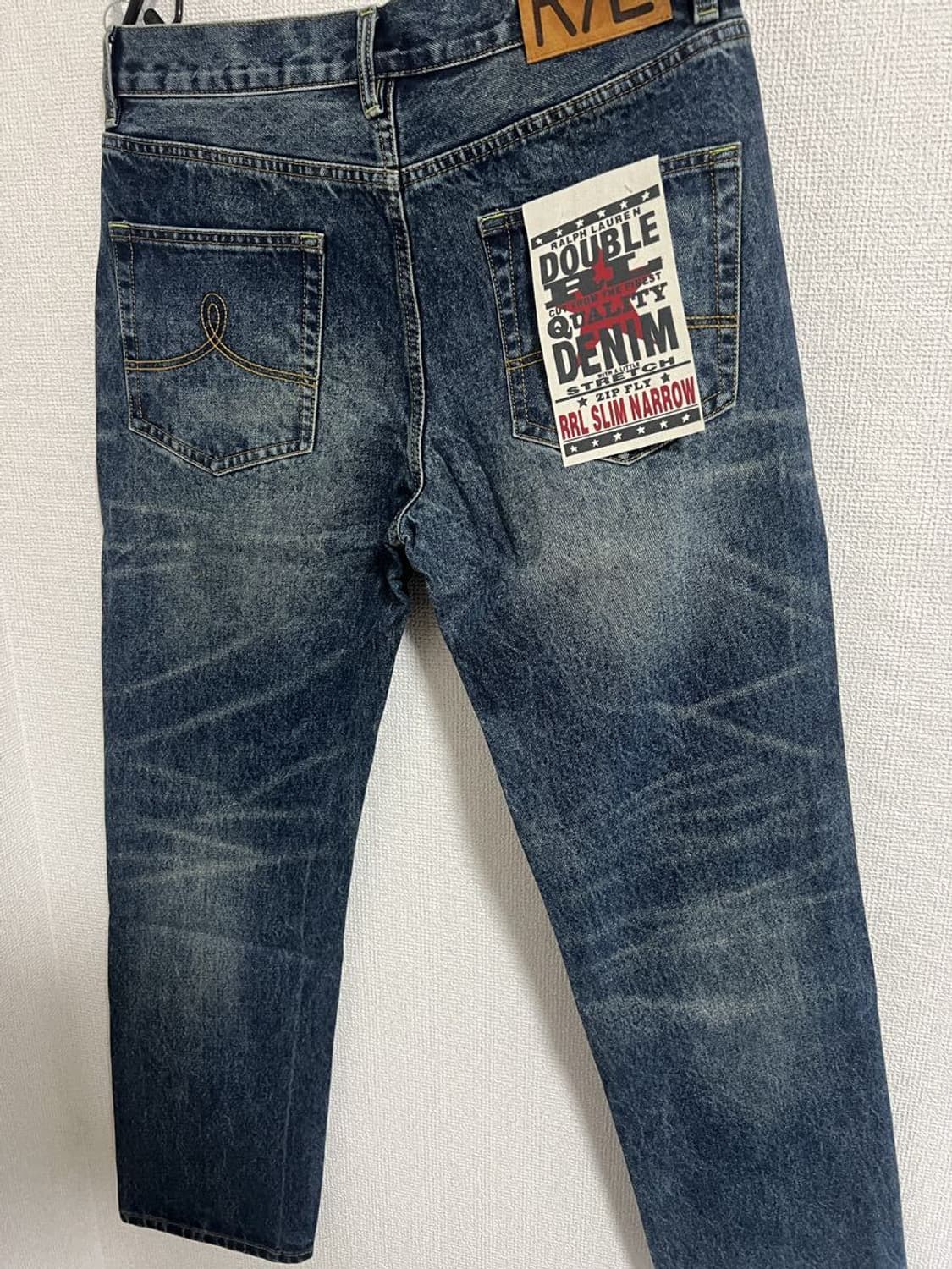 RRL SLIM NARROW 워싱 데님 / 사이즈 33/ 신품 미사용 상품이미지2