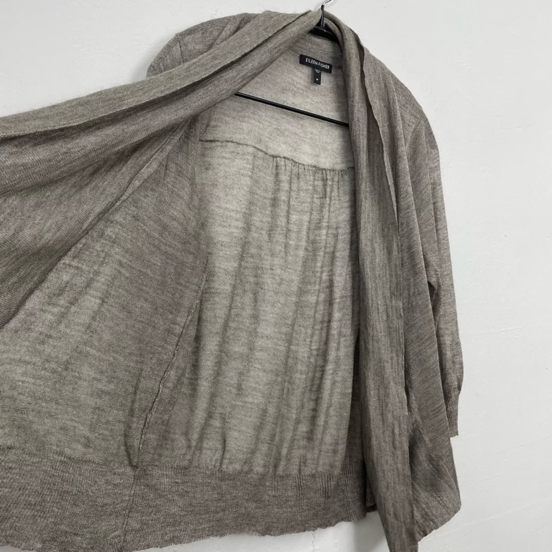 에일린 피셔 EILEEN FISHER 베이비알파카 실크 오픈 가디건 M 상품이미지5