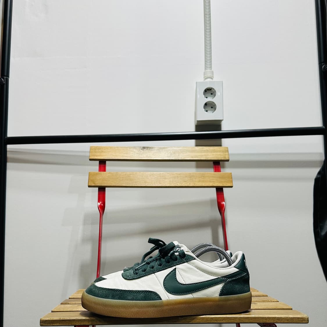 245) 나이키 운동화 여성 여자 신발 킬샷 OG 화이트 그린 상품이미지3