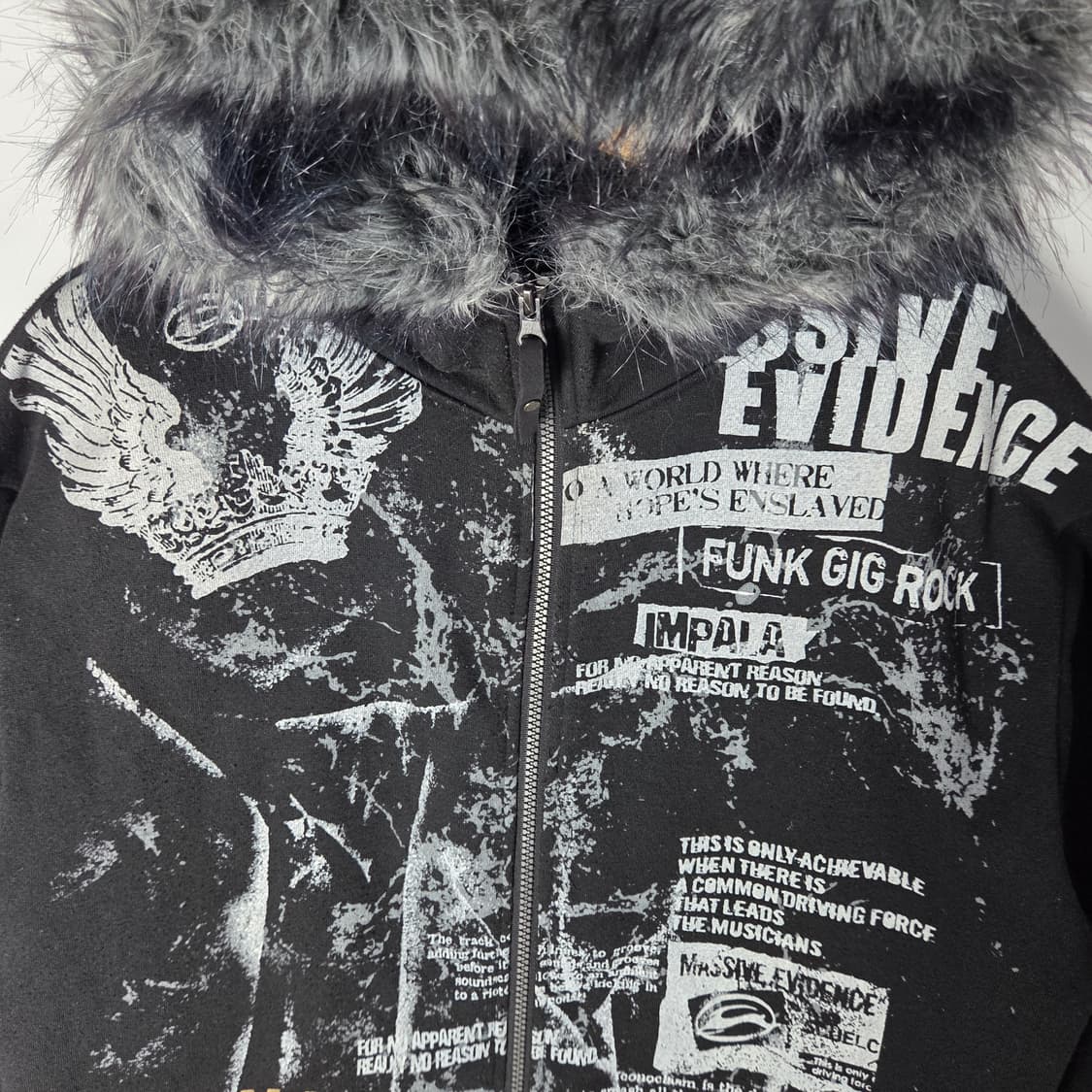 [IMPALA] 재팬 임팔라 펑크 그래픽 울프죠 후드집업 상품이미지3