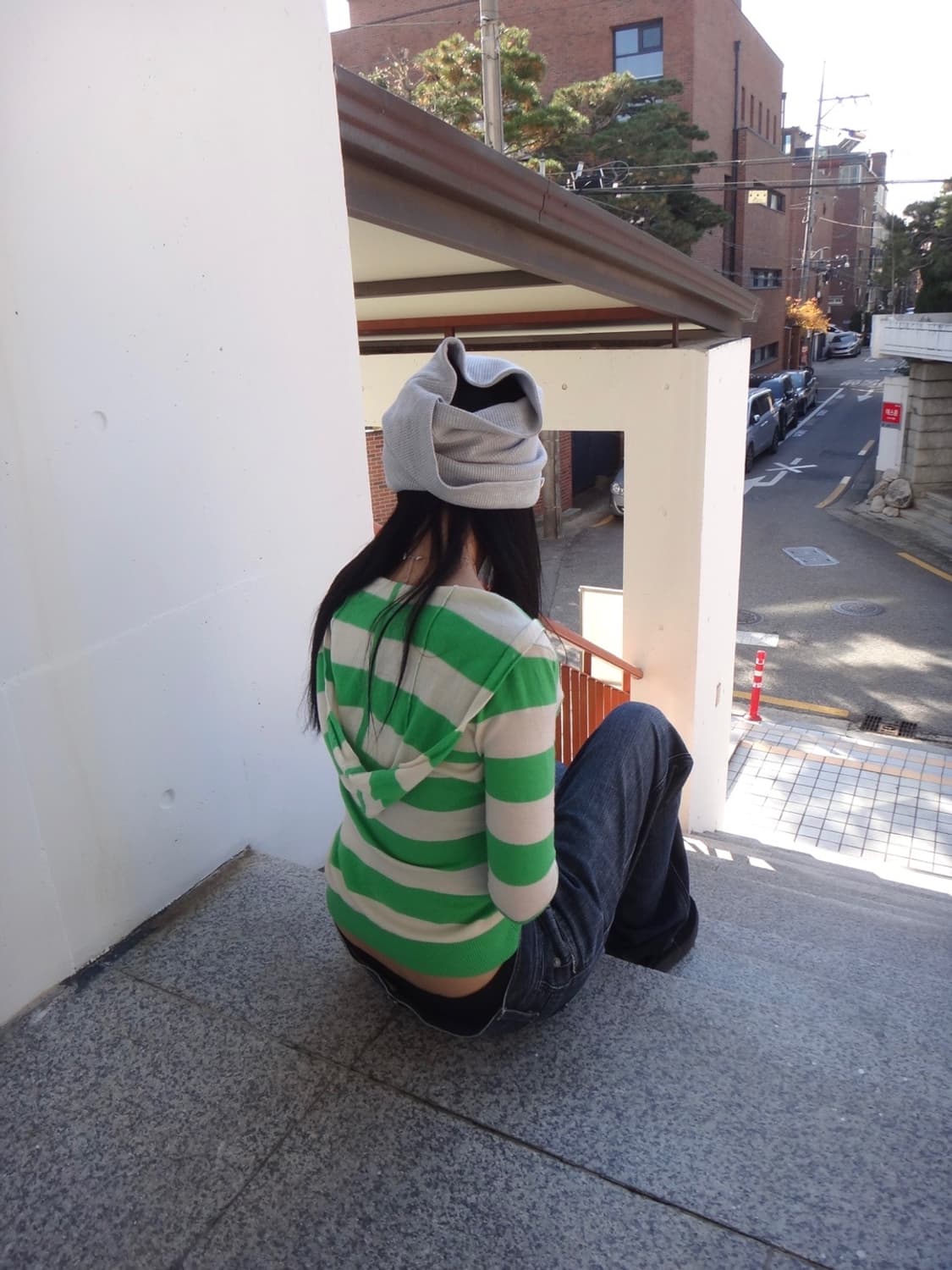 BANANA REPUBLIC twist pocket hoody knit  상품이미지3