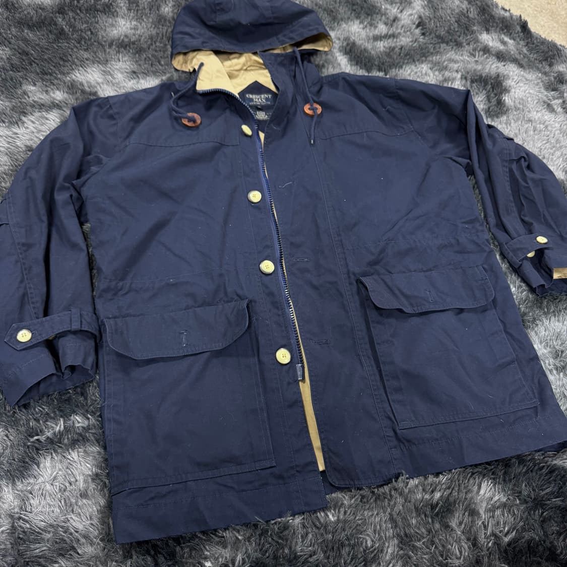 투티/0115 crescent max 네이비 사파리 자켓 마운틴 파카 상품이미지1
