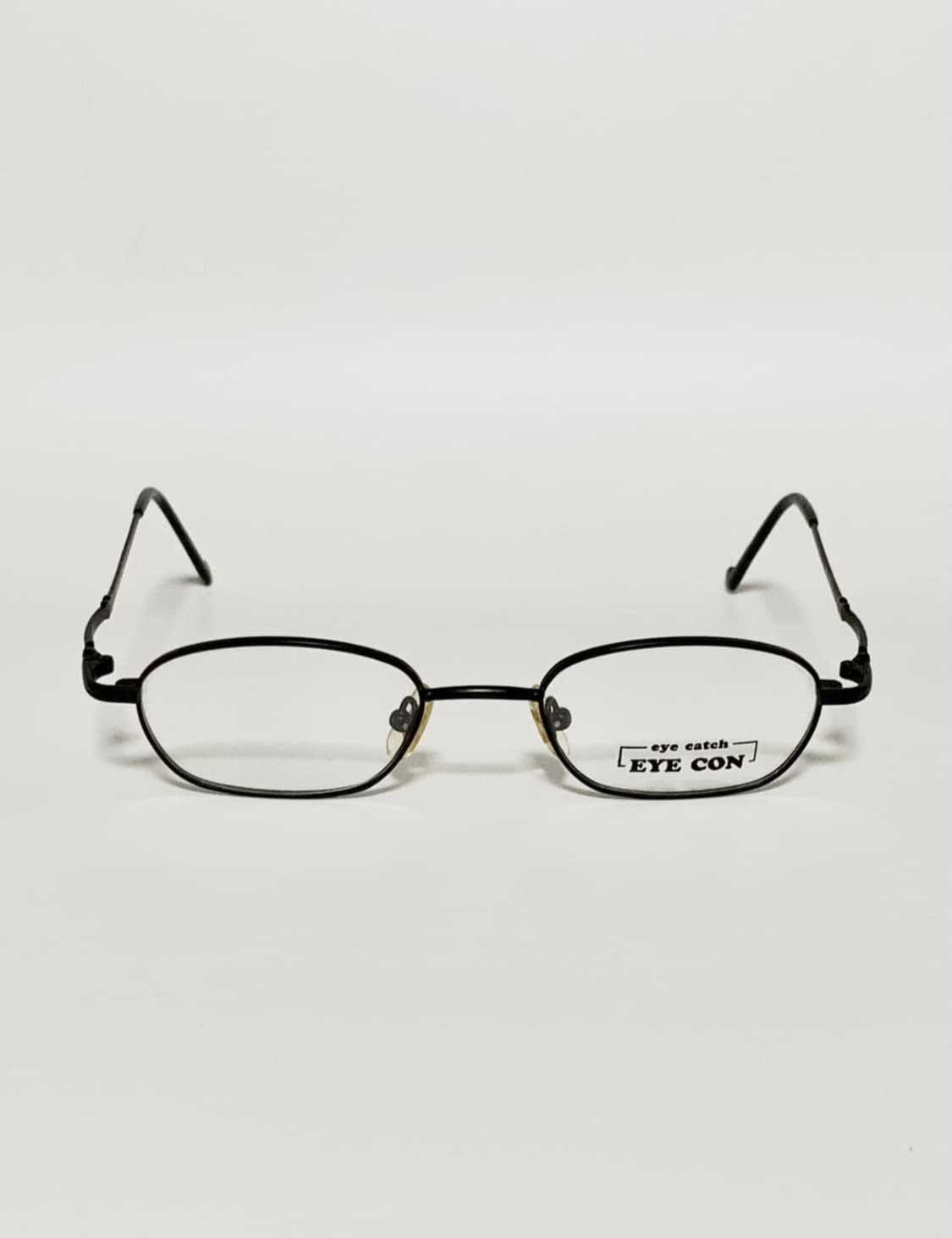 데드스탁 아이콘 남녀공용 매트 블랙 메탈 오벌 안경 75 상품이미지2