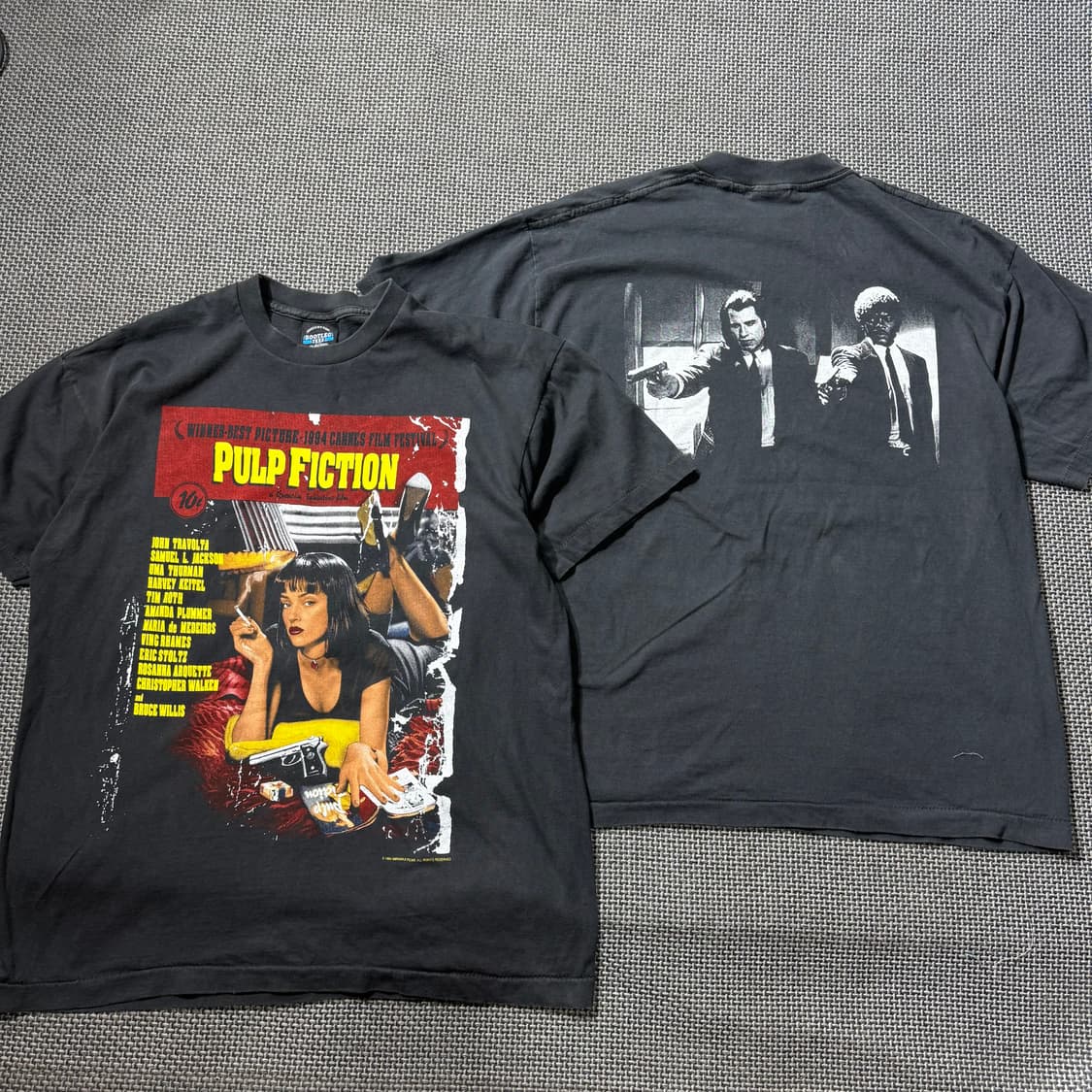 새상품) 펄프픽션 락밴드 프린팅 티셔츠 (L/XL) 상품이미지1