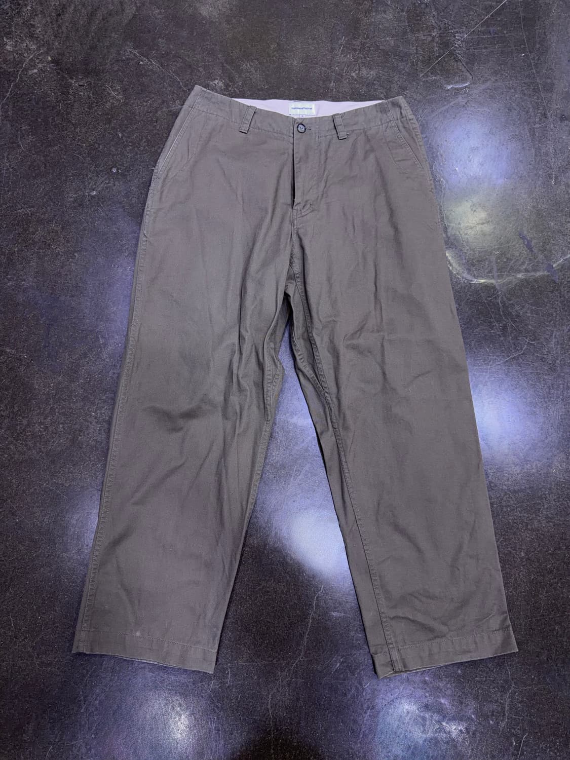 에스피오나지 와이드 오피서 팬츠 올리브 M 상품이미지5