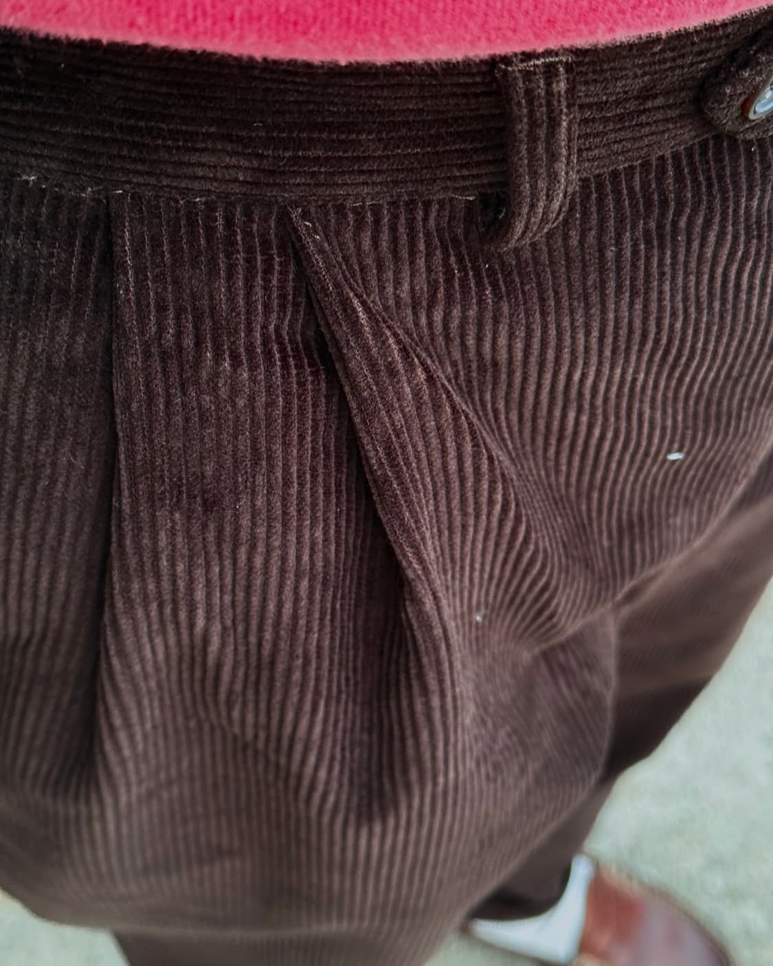 90‘s 로렌 랄프로렌 투턱 코듀로이 앤드류 팬츠 34 [다크브라운] 상품이미지10
