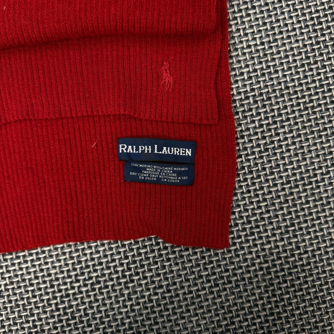 POLO 머플러 레드 상품이미지3