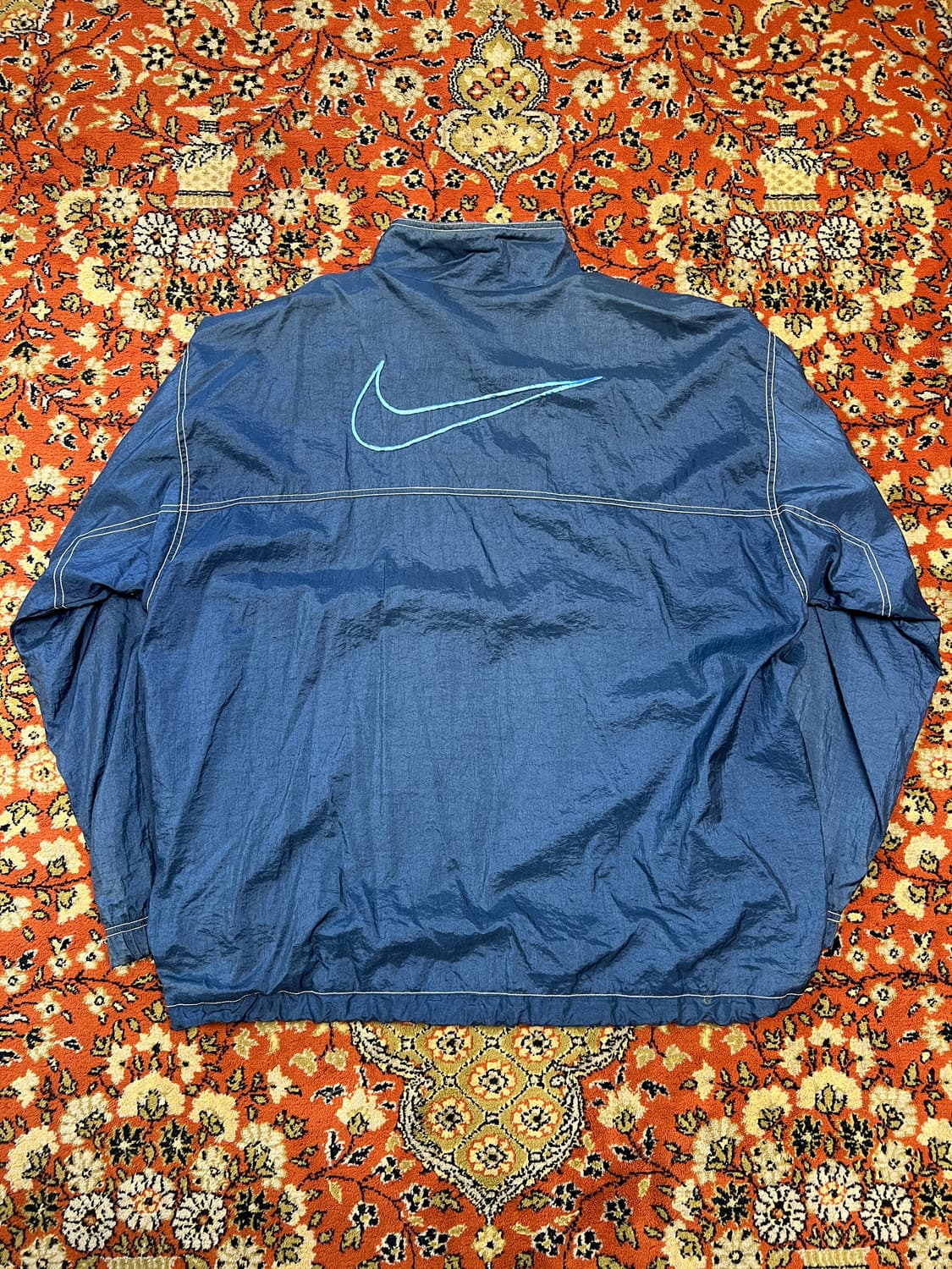 [L] NIKE 나이키 빈티지 올드스쿨 윈드브레이커 블루 상품이미지2