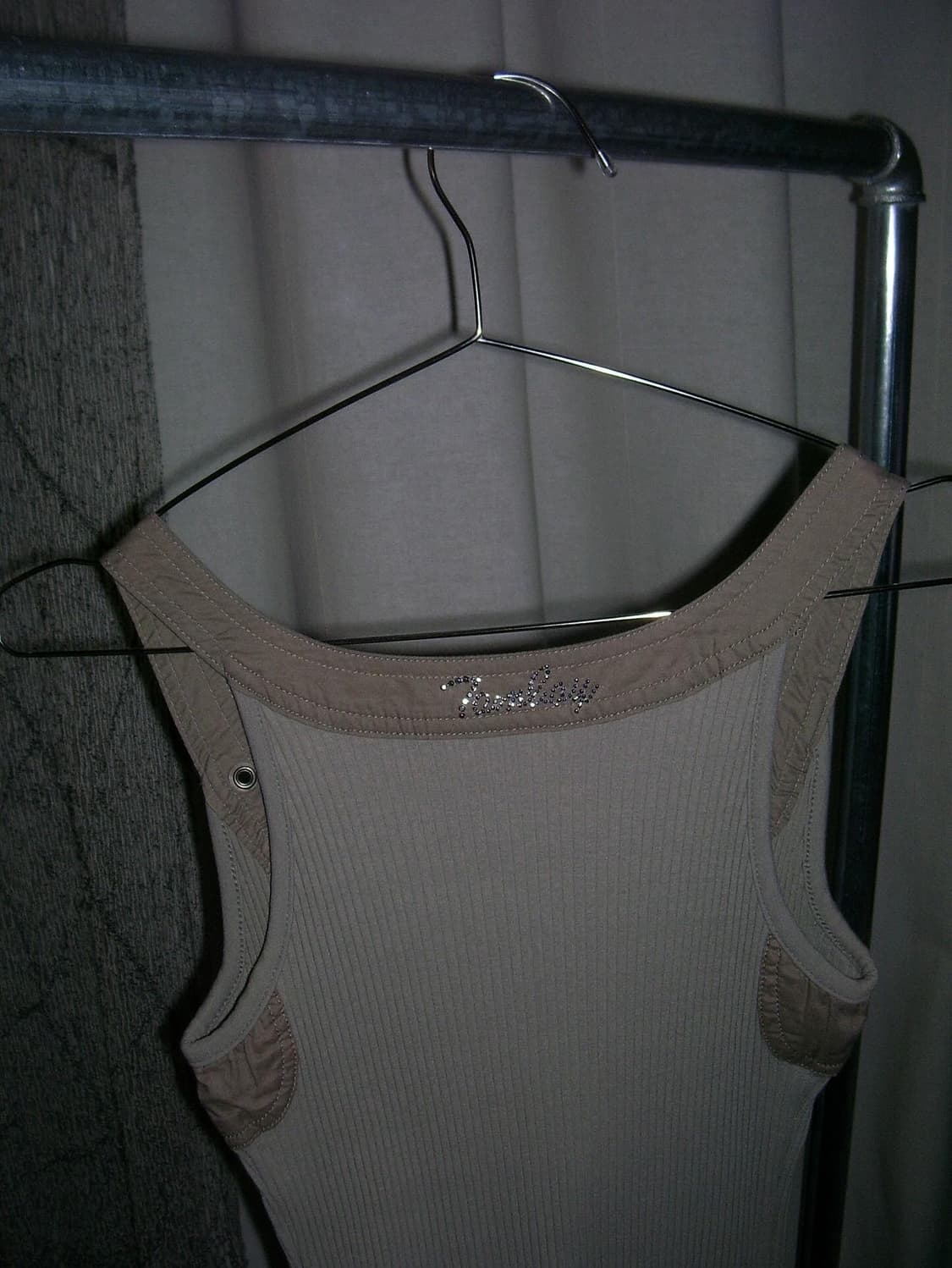 35 beige nylon knitted top 상품이미지3