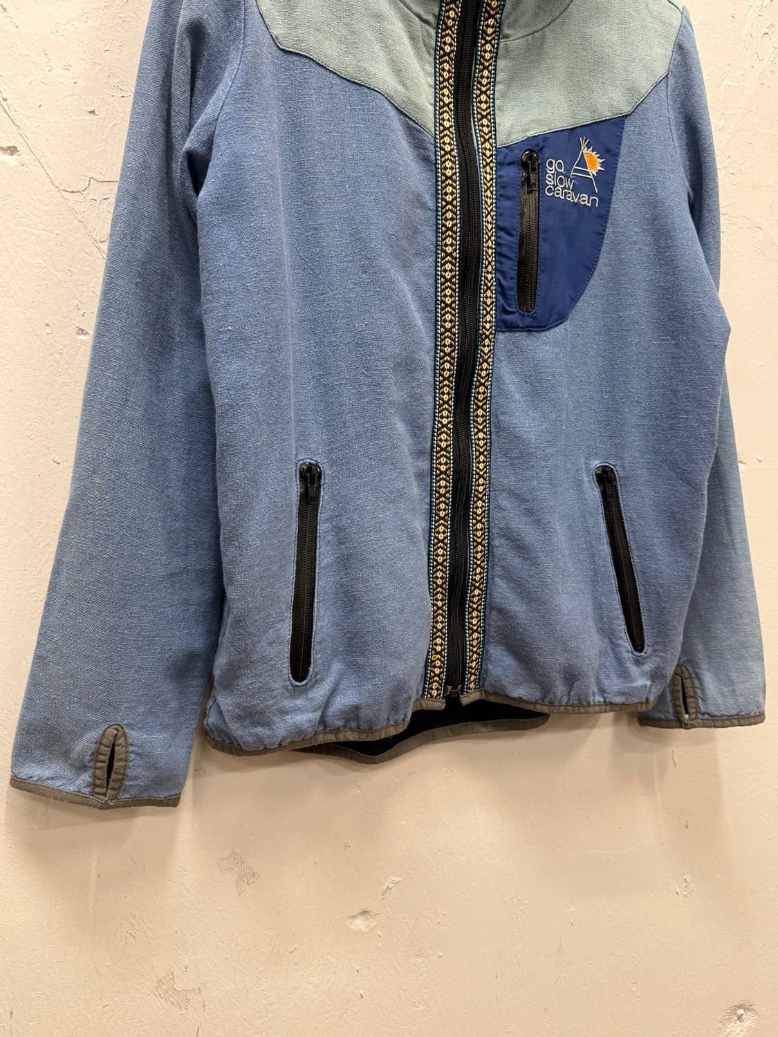 66) go slow caravan Multi-Fabric Zip Hoo 상품이미지4