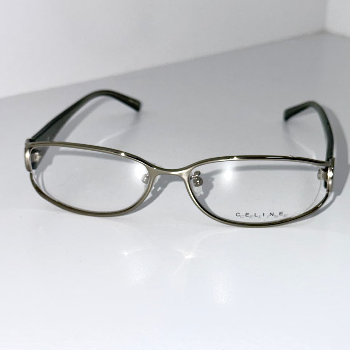 CELINE 셀린느 실버 큐빅 메탈 안경  상품이미지3