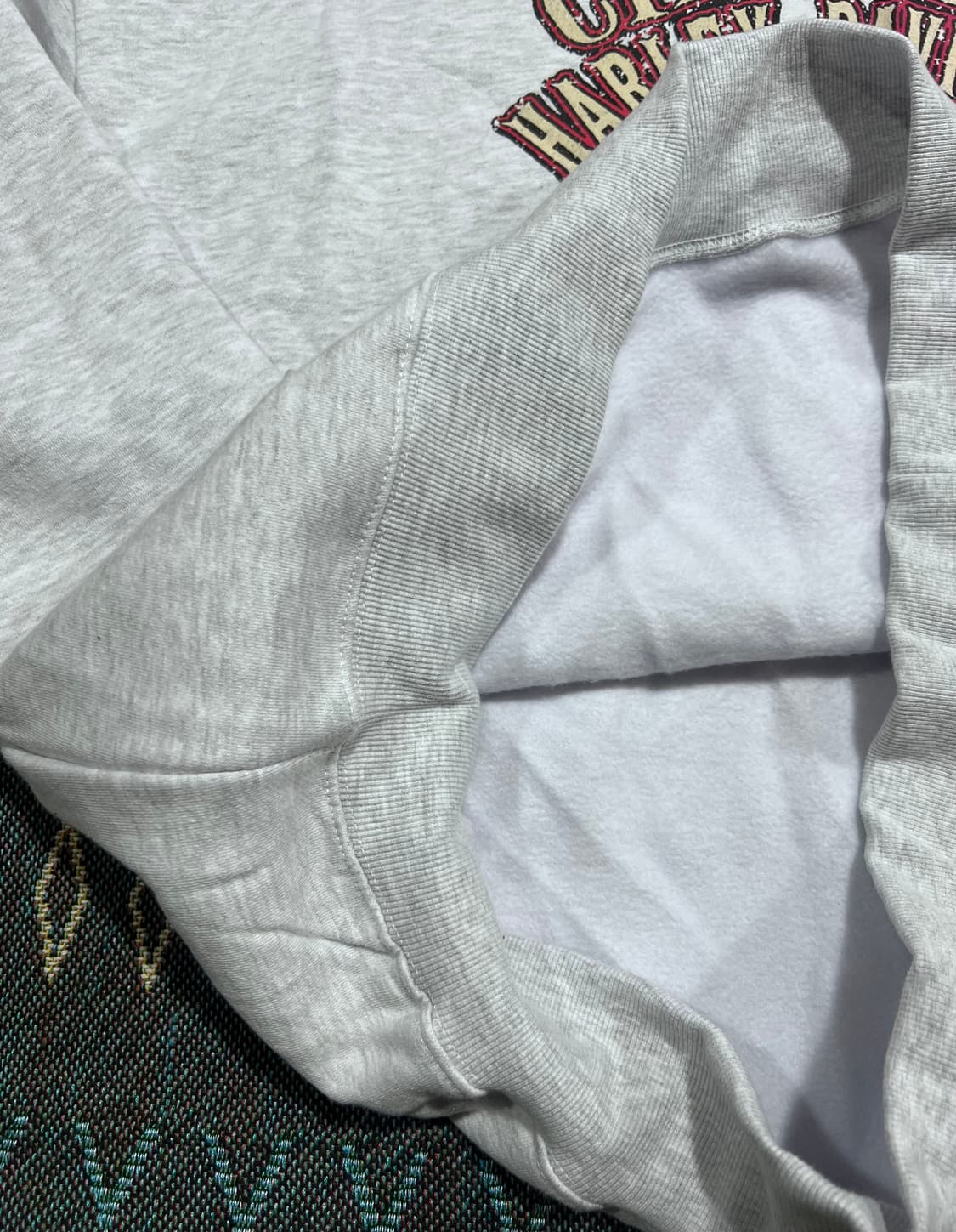 할리 스컬 맨투맨 (기모) 상품이미지4