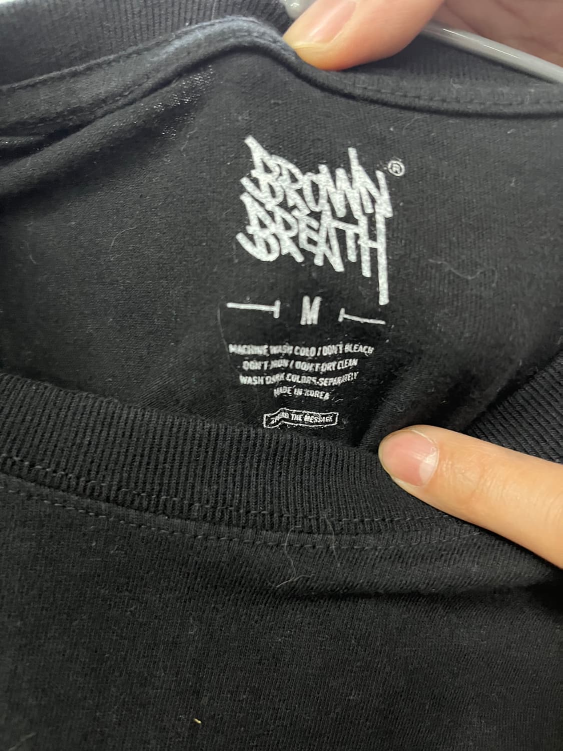 브라운브레스 블랙 반팔티 M 사이즈 상품이미지3