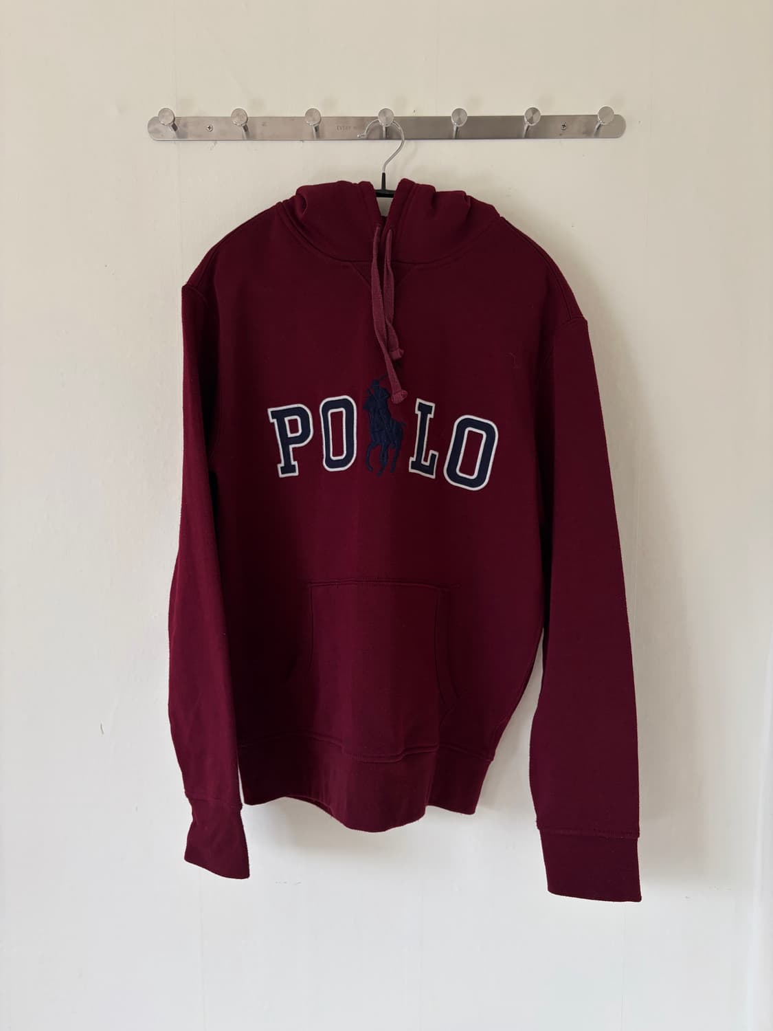 폴로 랄프로렌 버건디 후드 상품이미지1