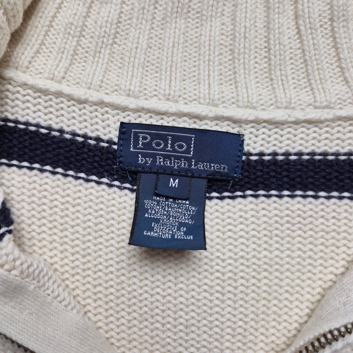 [M] 폴로 랄프로렌 스트라이프 반집업 니트 상품이미지7