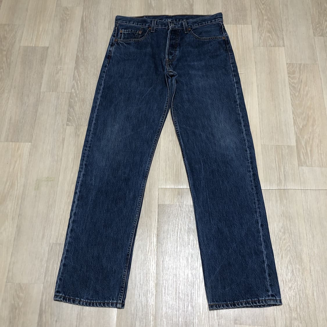 (32) 00's 리바이스 501 스트레이트핏 워시드 중청 데님 상품이미지1