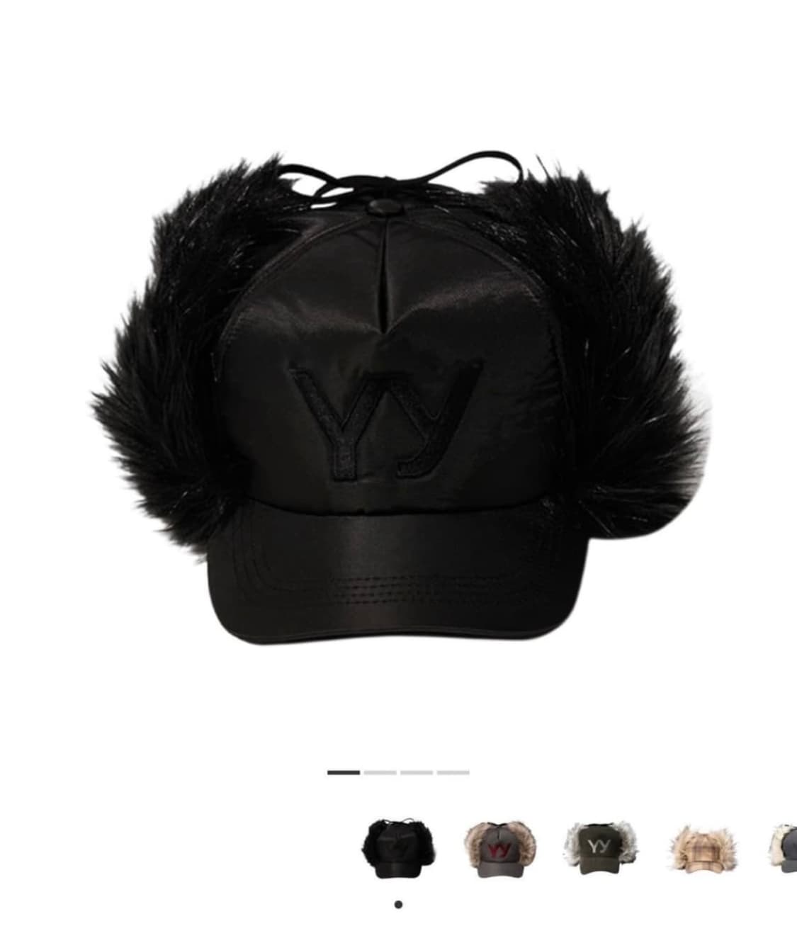 Open yy 이어플랩캡 블랙 상품이미지1