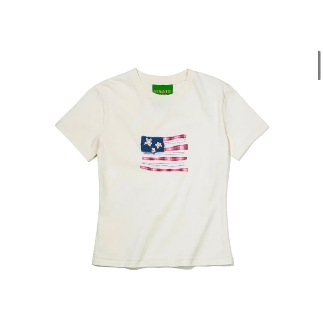 마이네임이즈피터 USA FLAG APPLIQUE T-SHIRT 상품이미지1