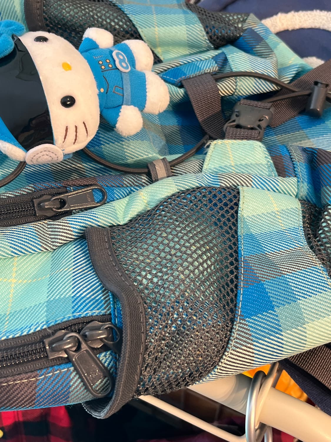 dakine 블루 체크 백팩 🌀 상품이미지7