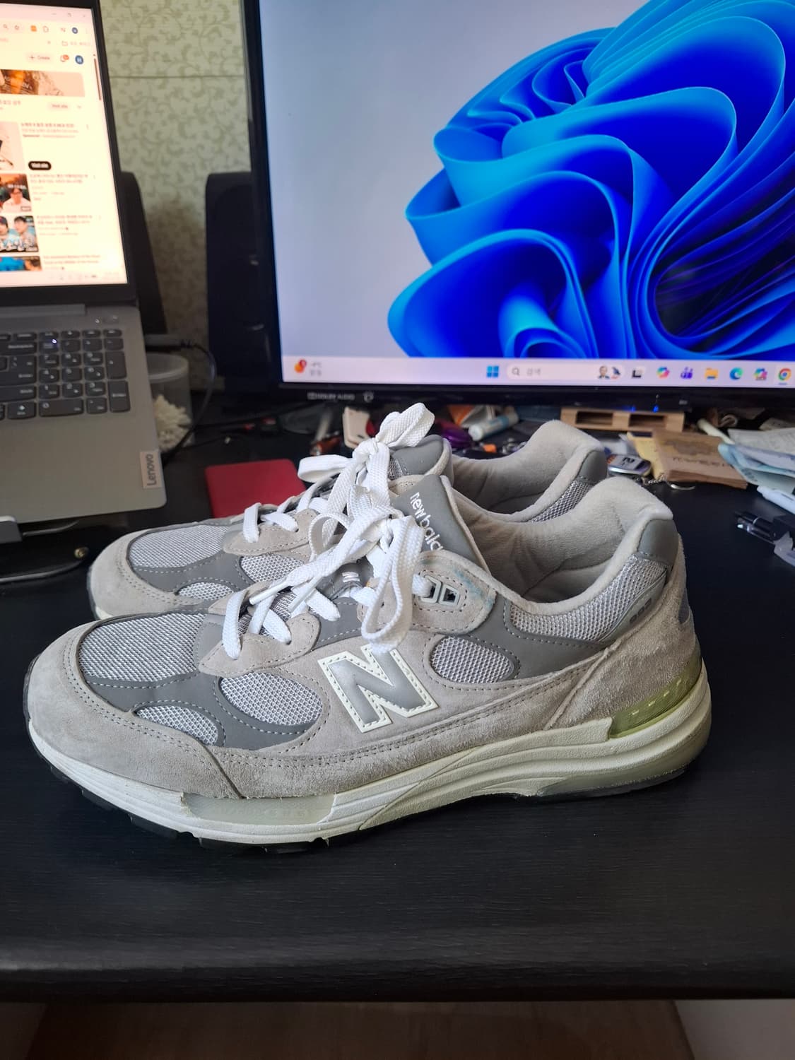 뉴발란스 992 Made in USA 회색 280mm 상품이미지2