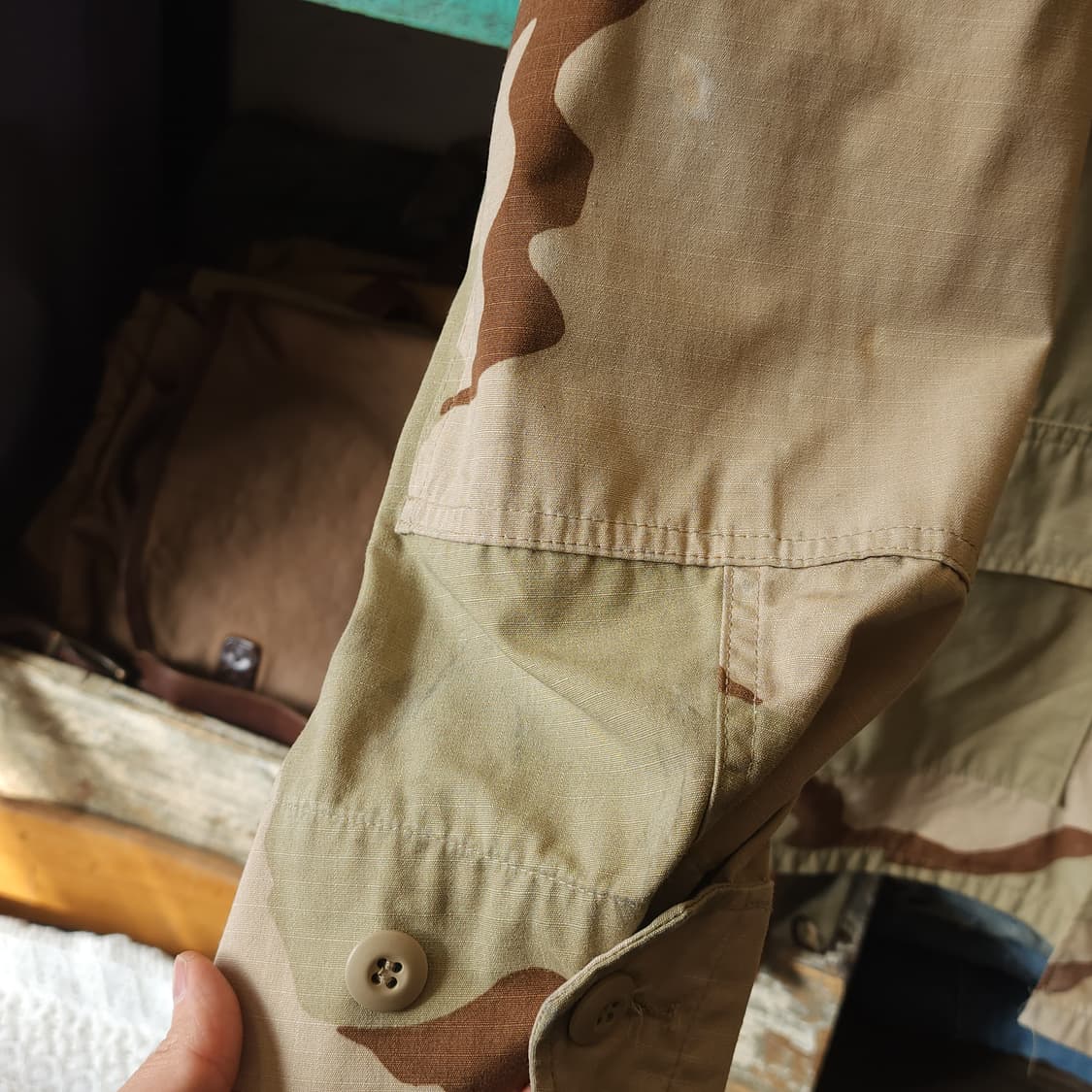 90s 미군 오리지널 사막 삼색 bdu 셔츠자켓 L x-long 상품이미지9