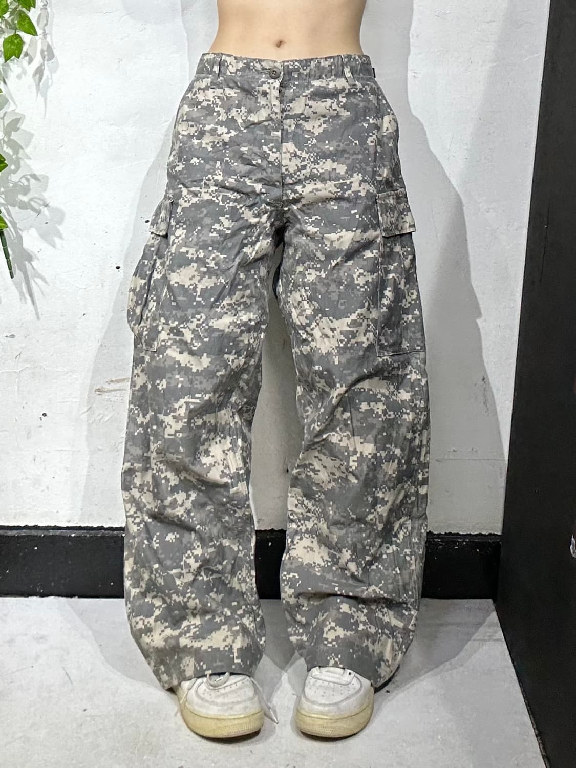 빈티지 미군 군복 밀리터리 와이드 카모 카고 팬츠 바지  상품이미지2