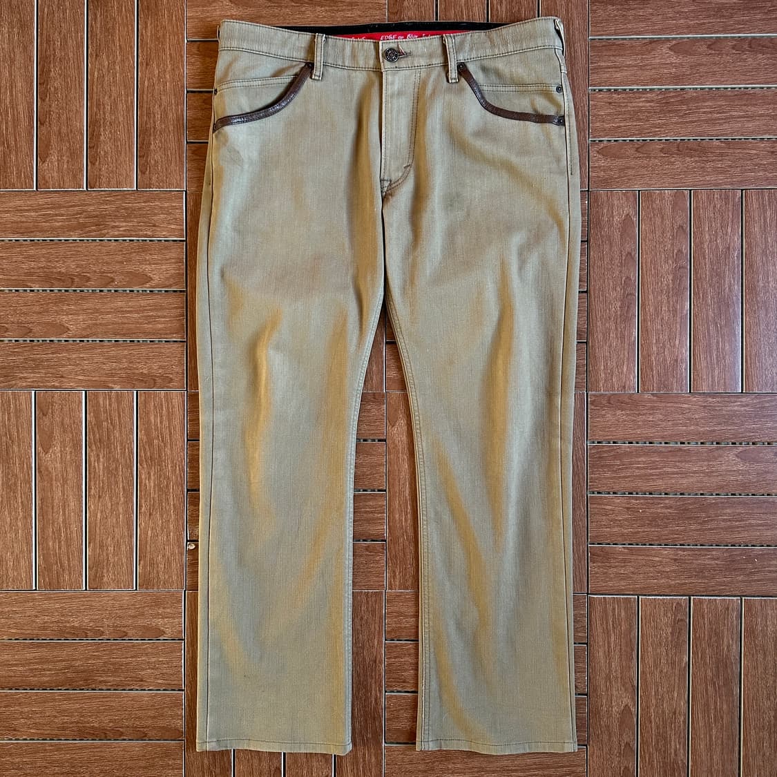 Edwin leather pocket cotton pants 상품이미지2
