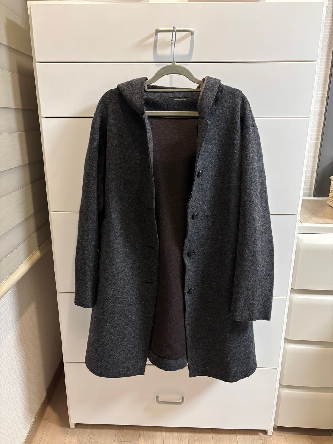 울혼방 그레이 보카시 후드 코트(일본제) 상품이미지3