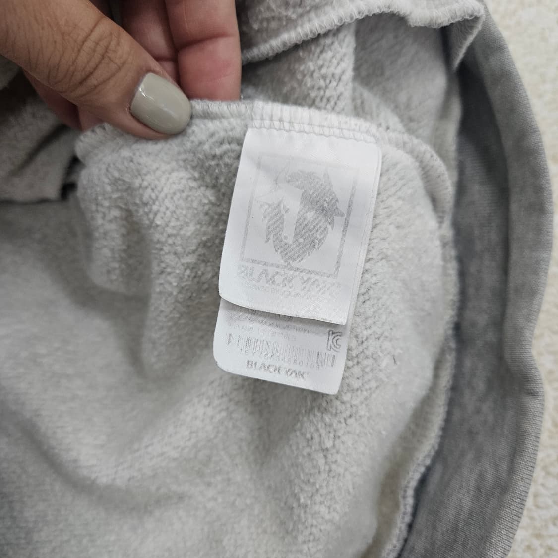 [105] 블랙야크 그레이 후드 집업1027JM1 상품이미지6
