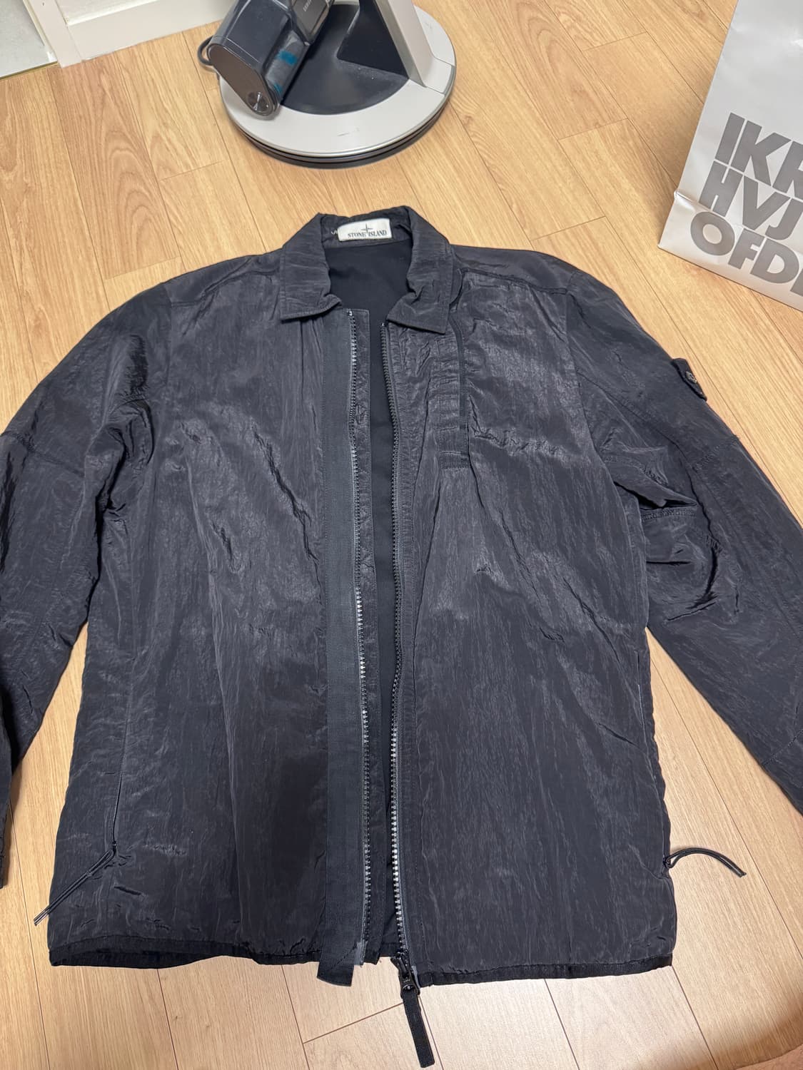 스톤아일랜드 18fw 나일론메탈 오버셔츠L 상품이미지2