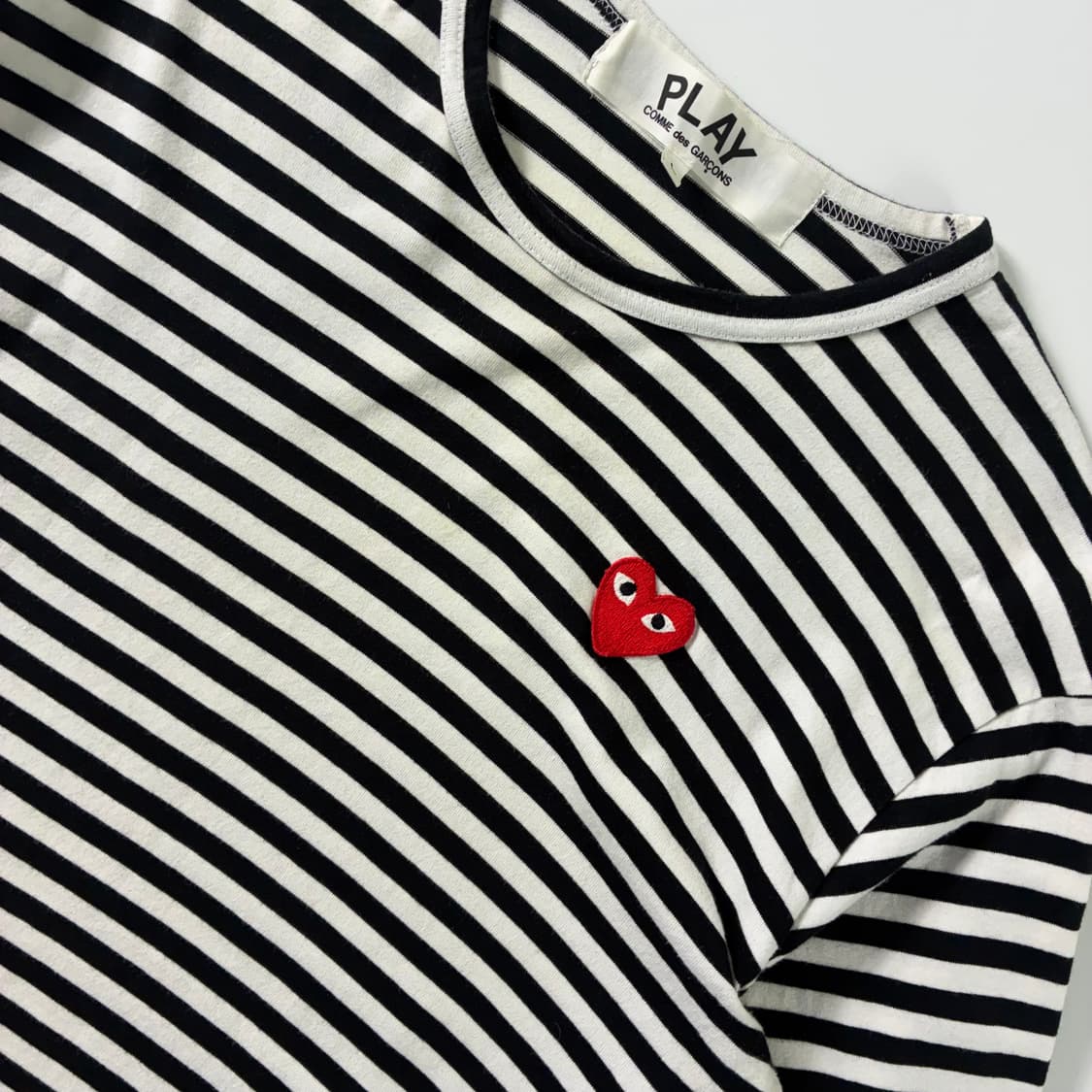 Comme des garsons  꼼데가르송 하트와펜 스트라이프 티셔츠  상품이미지2