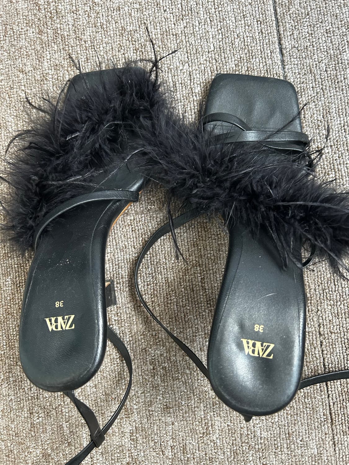 자라 퍼 하이힐 38 상품이미지4