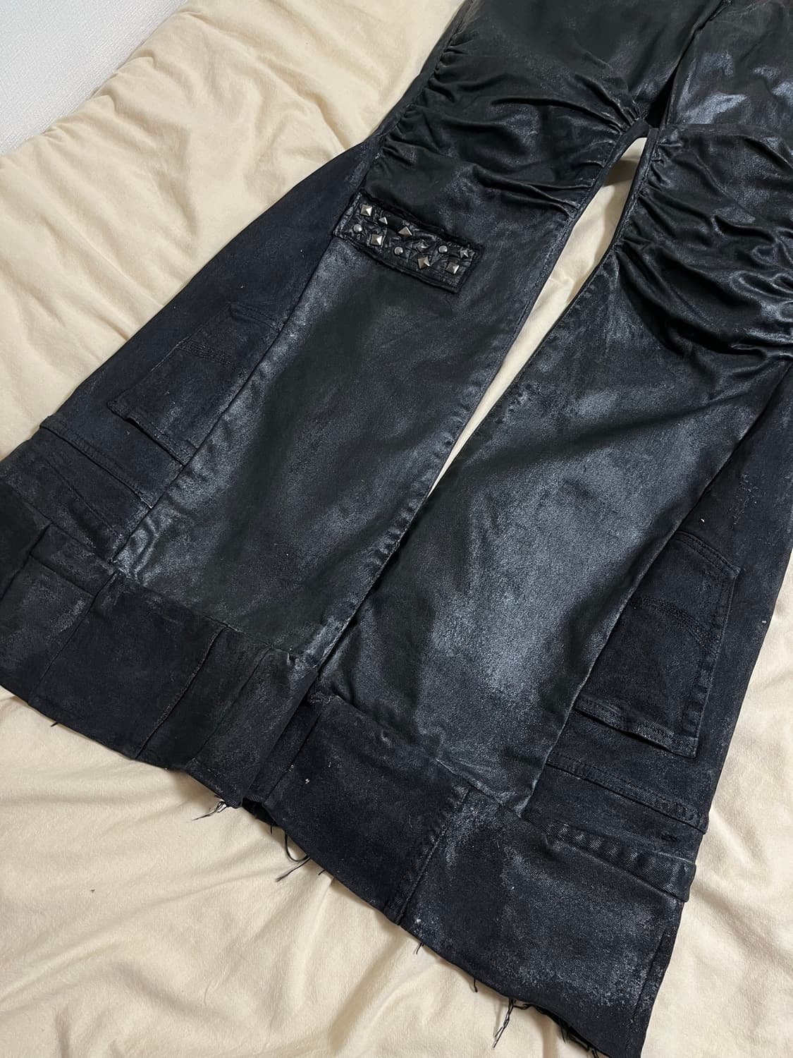 스터드 코팅 플레어 데님 상품이미지7
