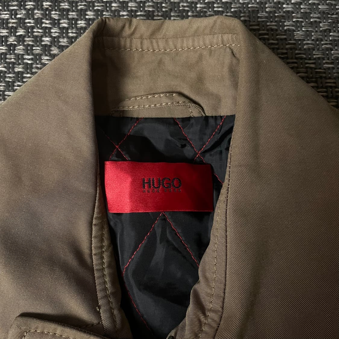 휴고보스 브라운 더블 트렌치 코트 상품이미지4