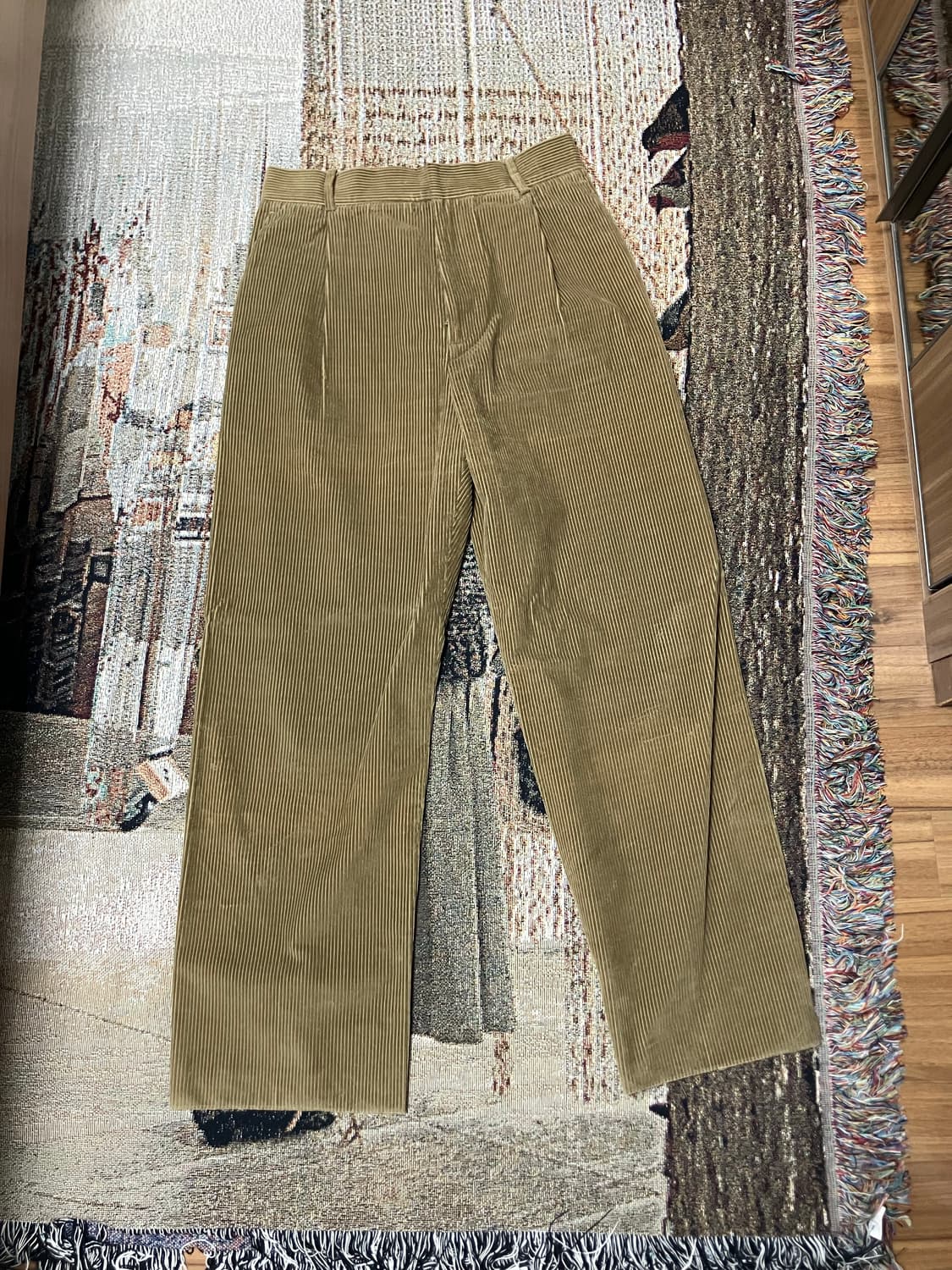 [S] 크리스타세야 핀 턱 코듀로이 팬츠 상품이미지1