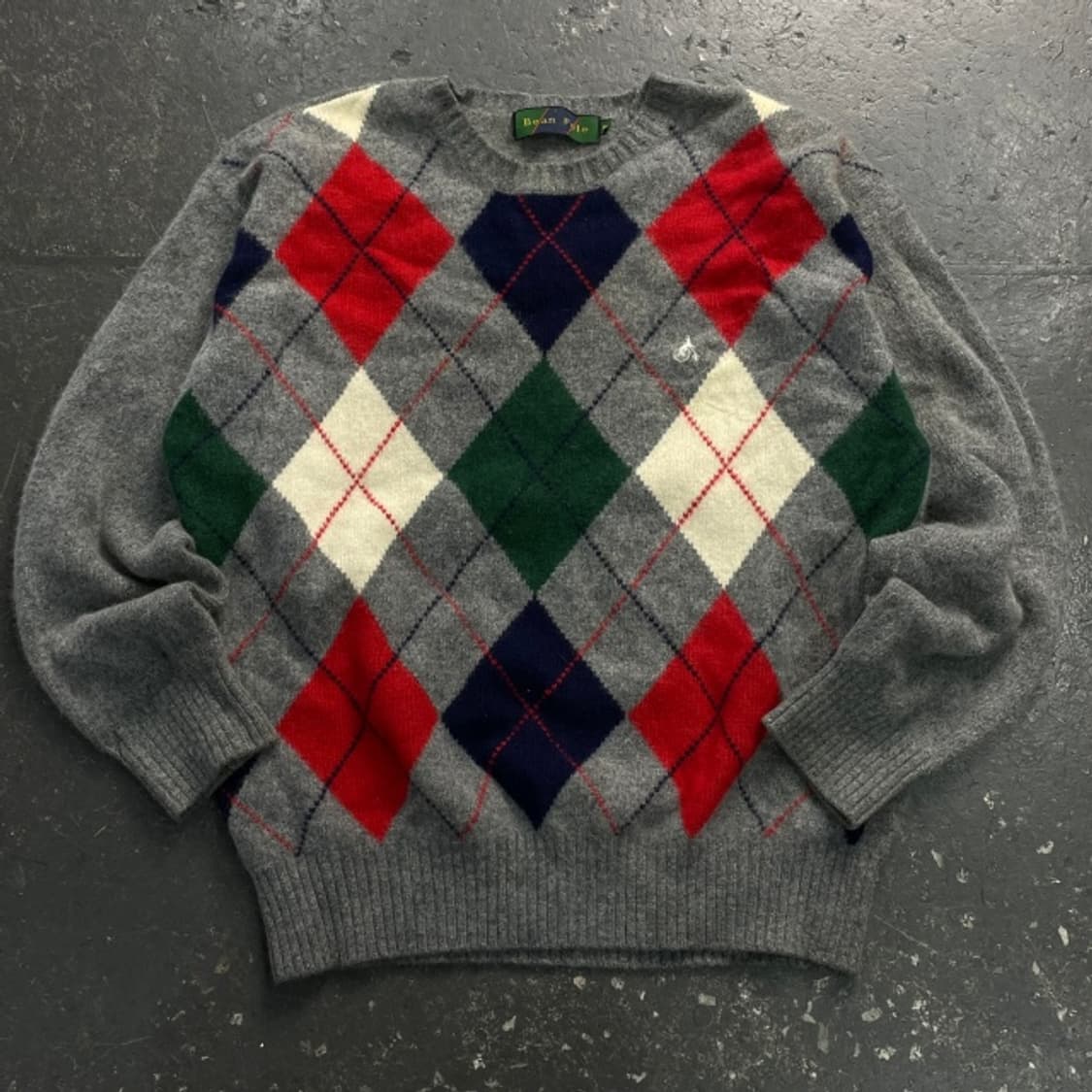 100 빈폴 아가일 니트  상품이미지1