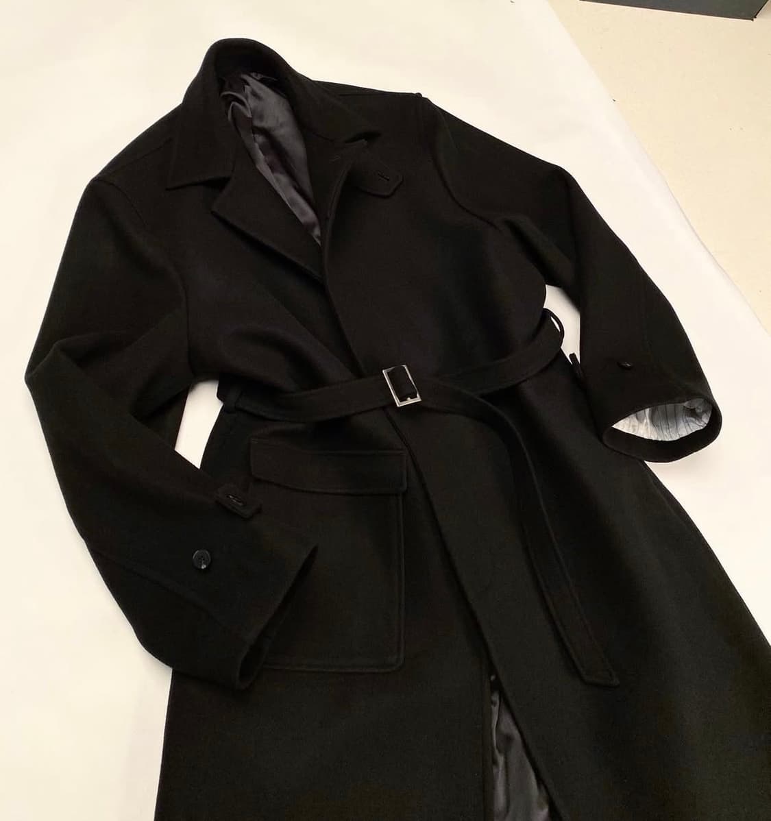 이얼즈어고 timeleap.02-2 싱글 belted 코트 상품이미지2