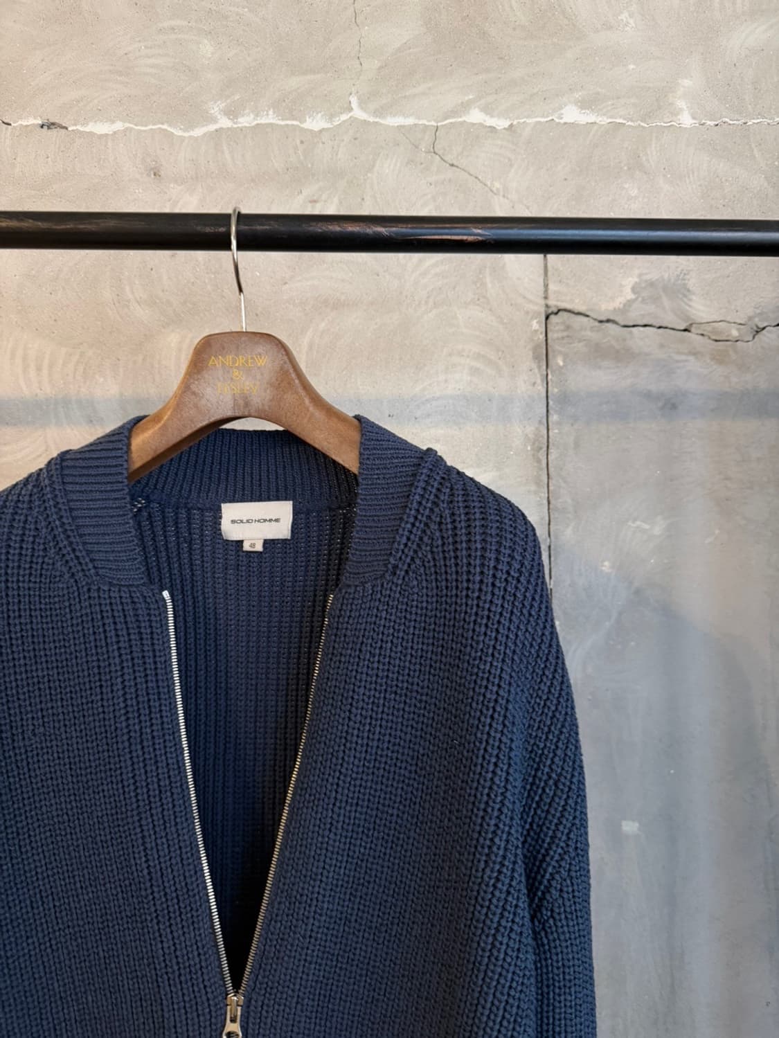 솔리드옴므 짚업 가디건 100 상품이미지5