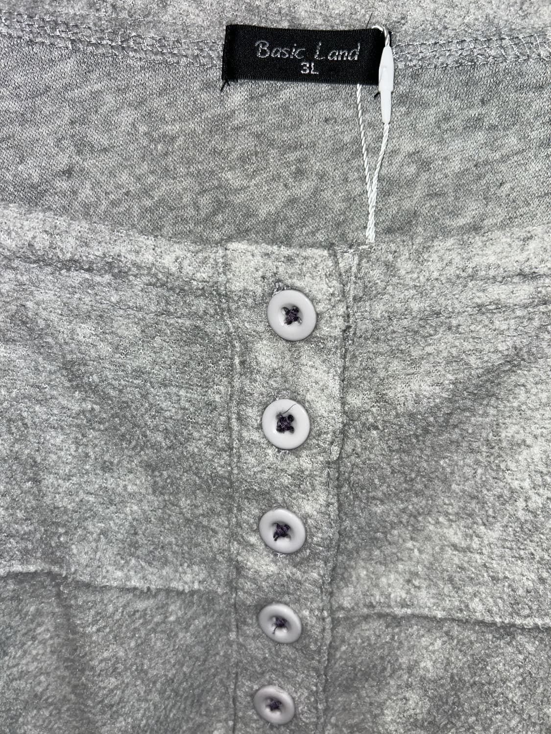 그레이 버튼 니트 원피스 상품이미지3