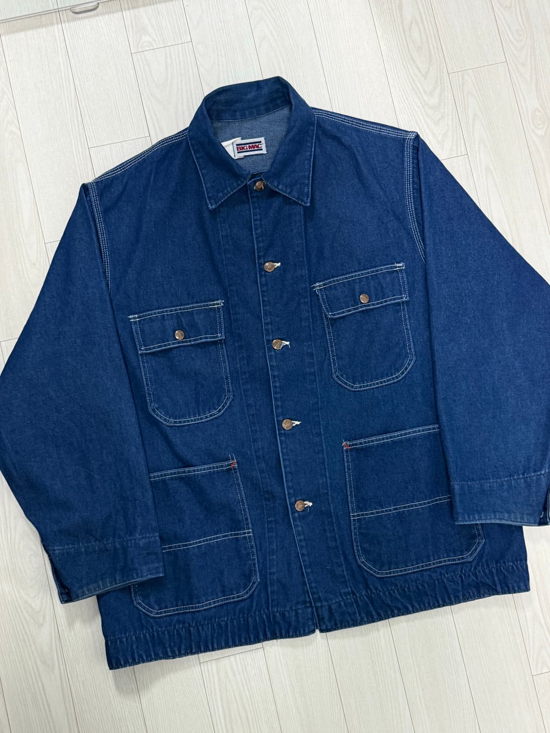 70s Big mac denim chore jacket 46size 상품이미지1