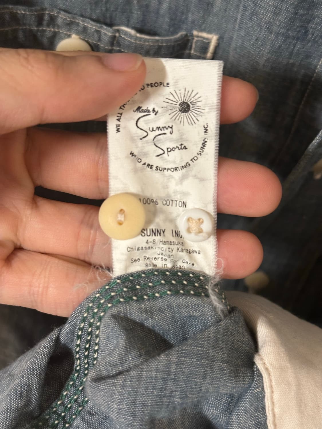 (97) 써니스포츠 샴브레이 셔츠 Made in Japan 상품이미지5