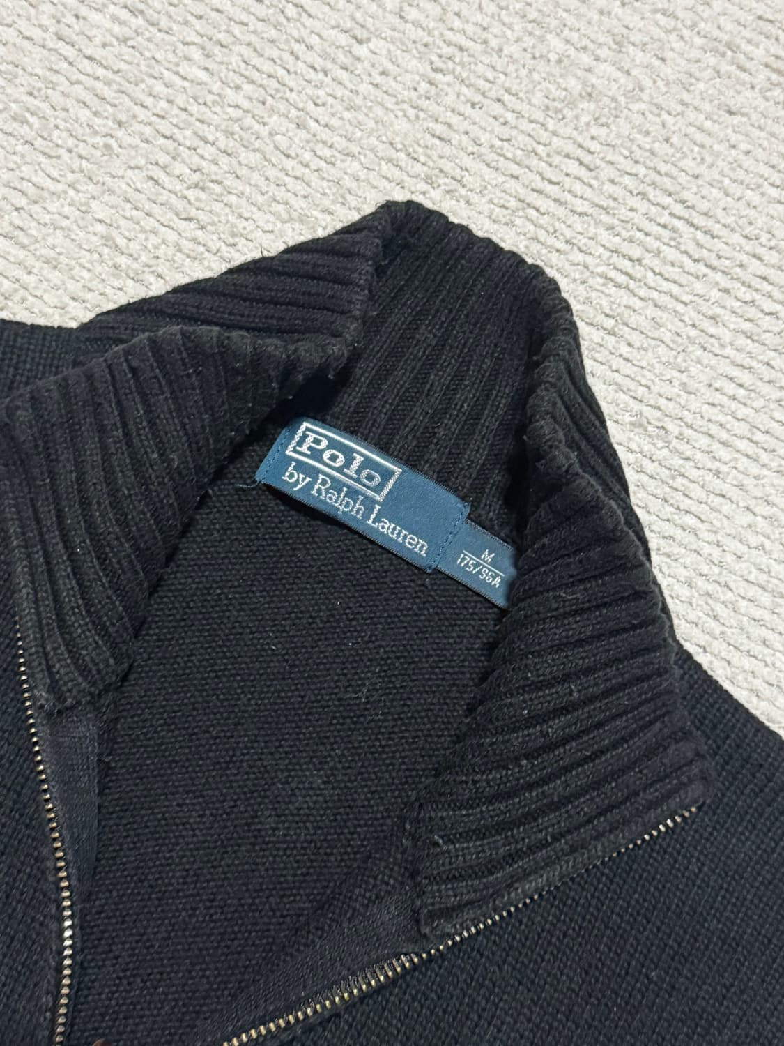 폴로랄프로렌 블랙 쿼터집업 M사이즈 상품이미지4