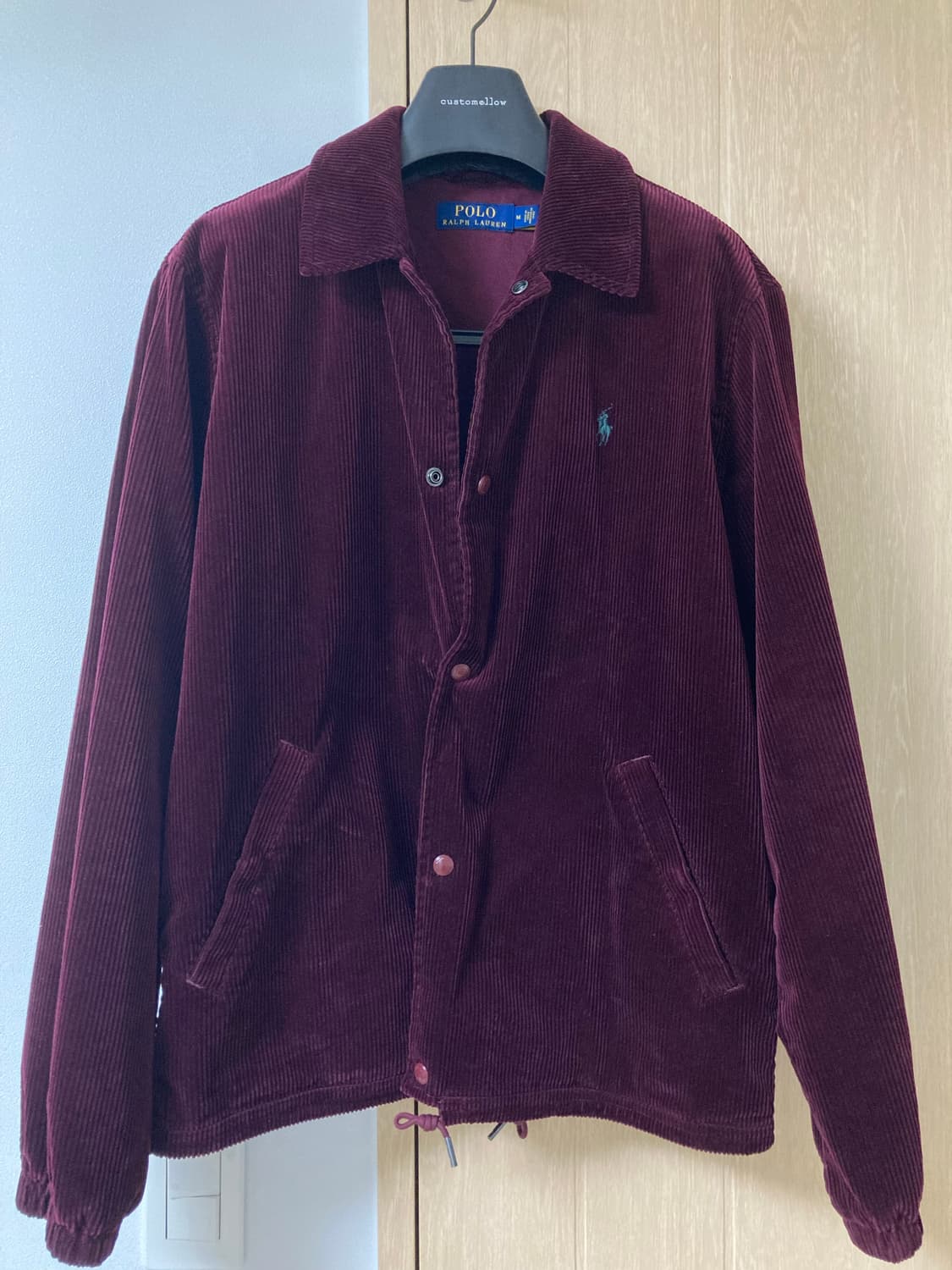 폴로 버건디 코듀로이 자켓 M(큐알텍) 상품이미지1