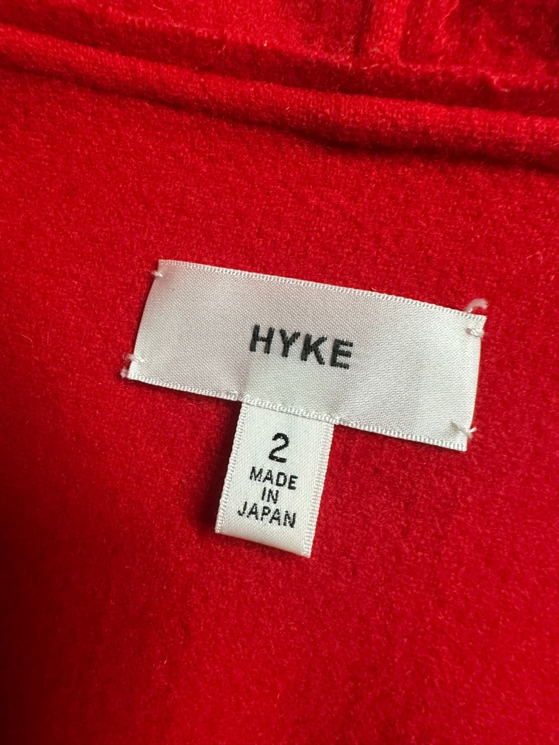 HYKE 하이크  울100  사이즈2(s)(55사이즈) 판매합니다  상품이미지4