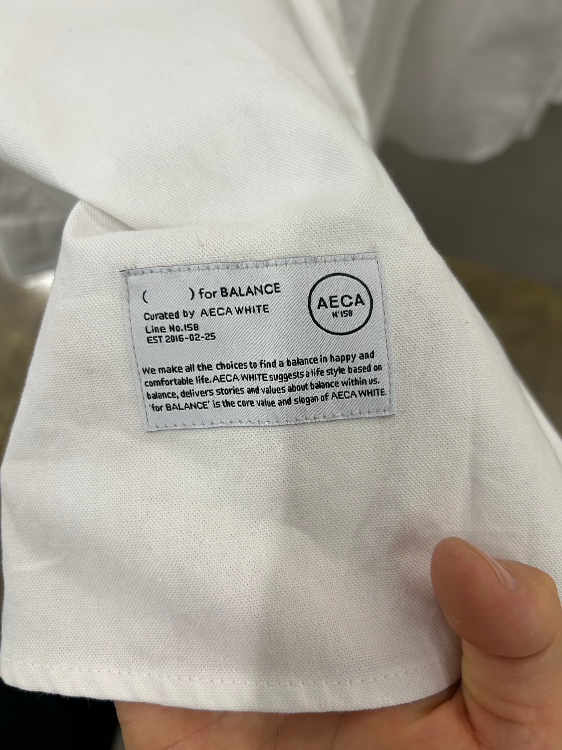 AECA WHITE 옥스포트 화이트 셔츠 상품이미지4