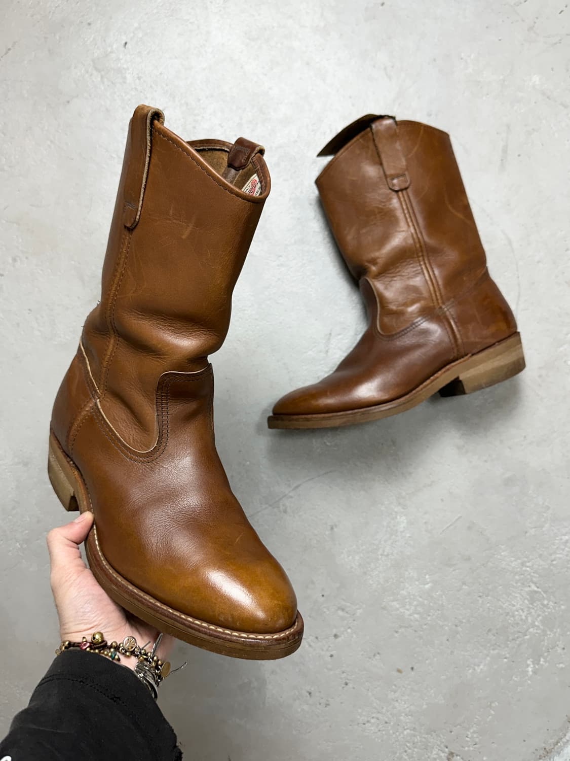 80's OG USA Made 레드윙 1155 페코스 웨스턴 부츠 상품이미지1
